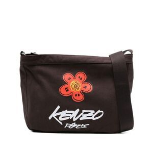 KENZO Boke Flower Graphic Crossbody Bag Men BLACK Bags